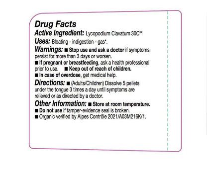 OLLOIS Lycopodium Clavatum 30C – Organic, Lactose-Free Homeopathic Medicine | 80 Pellets