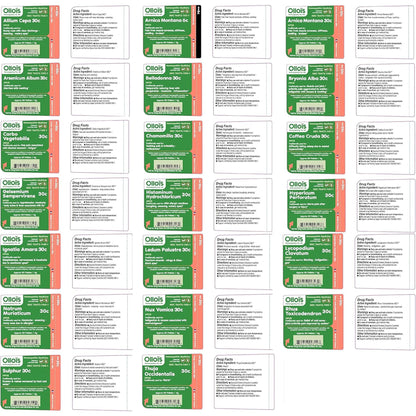 OLLOIS Organic Homeopathic Medicine Starter Kit – Lactose-Free (20 Pack)