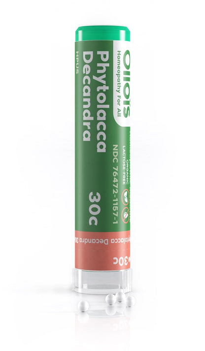 OLLOIS Phytolacca Decandra 30c - Organic Lactose-Free Homeopathic Medicine - 80 Pellets (Pack of 1)