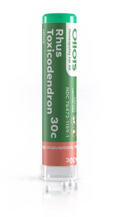 OLLOIS Rhus Toxicodendron 30c – Organic, Lactose-Free Homeopathic Pellets | 80 Pellets (Pack of 1)