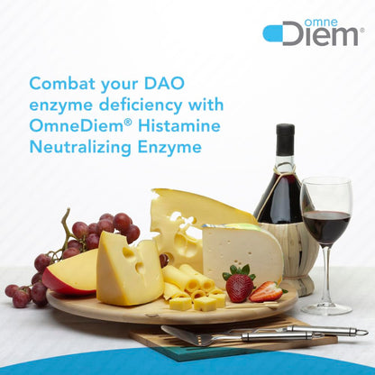Omne Diem Histamine Digest DAO 30,000 HDU – 120 Caps for Histamine Support