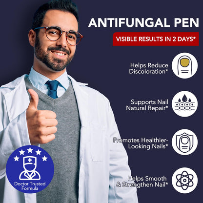 OMZOK Toenail Fungus Pen - 25% Undecylenic Acid & Tea Tree Oil - Extra-Strength Nail Repair (5-Pack)