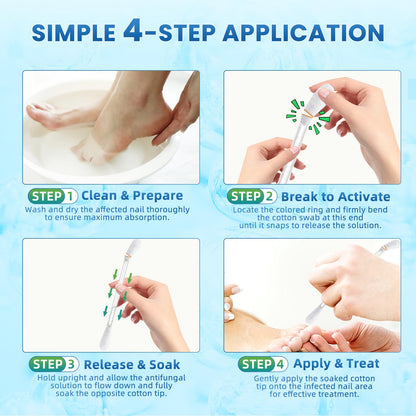 ONIADBA Fungal Nail Treatment Swabs – 100 Ct Extra Strength Toenail & Athlete’s Foot with 25% Undecylenic Acid