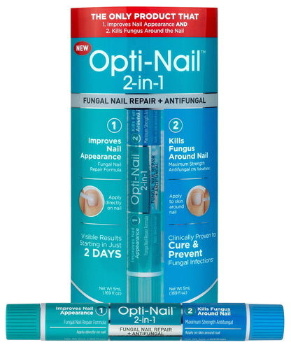 Opti-Nail 2-in-1 Toe Nail Fungus Treatment — Improve Appearance & Fight Fungus