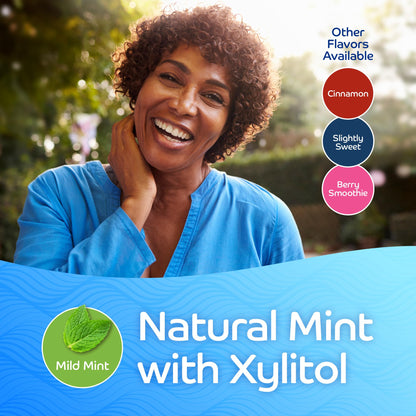 Oracoat XyliMelts Dry Mouth Discs – 80 Count Twin Pack, Sugar Free Xylitol, Mild Mint, 8-Hour Relief
