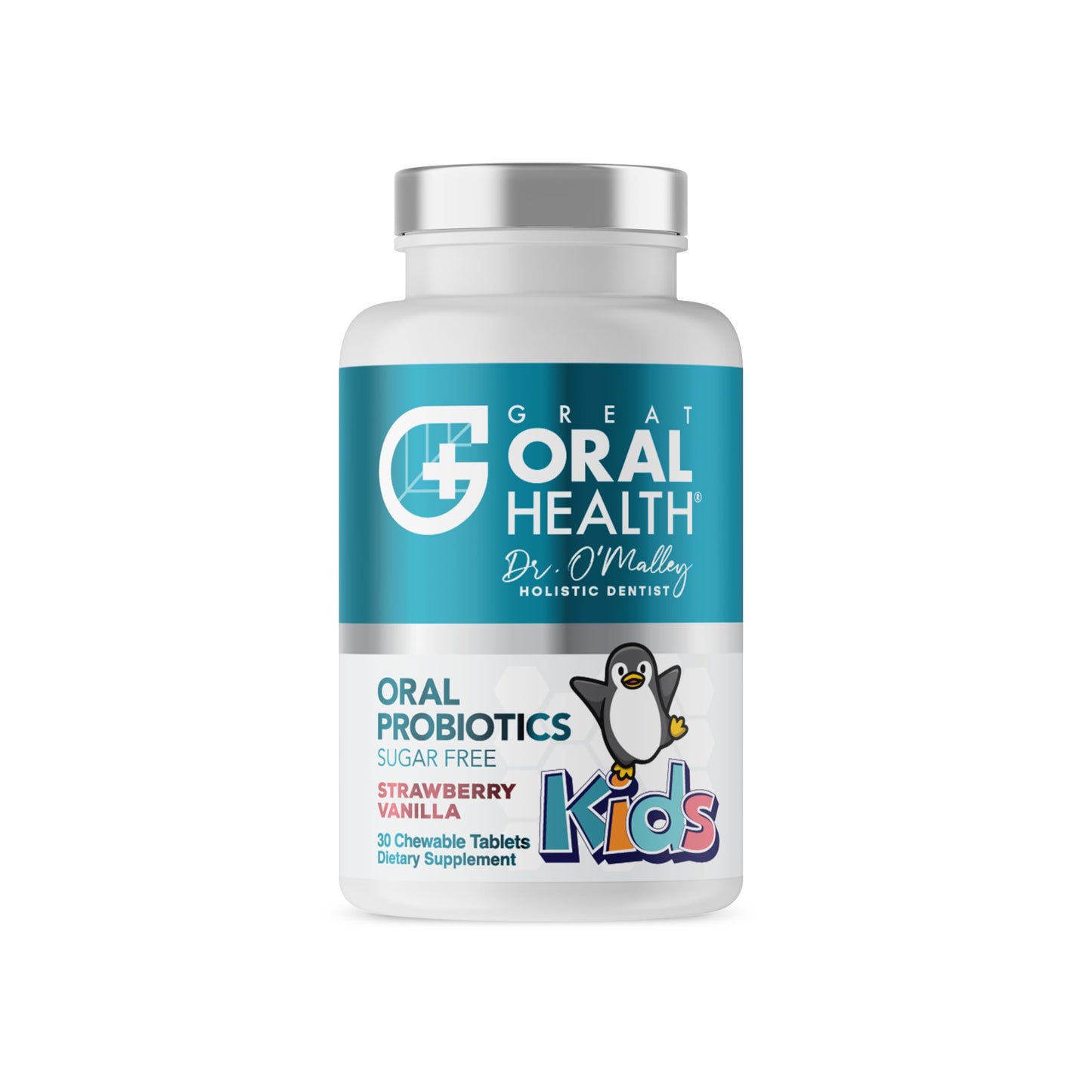 Oral Probiotics for Kids – BLIS K12 M18 Dental Probiotics for Teeth & Gums | 30 Strawberry Vanilla Chewables