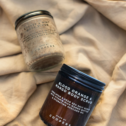 مقشر للجسم بالبرتقال الأحمر والمانجو