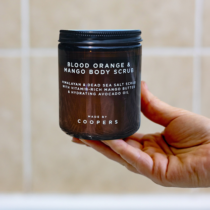 مقشر للجسم بالبرتقال الأحمر والمانجو