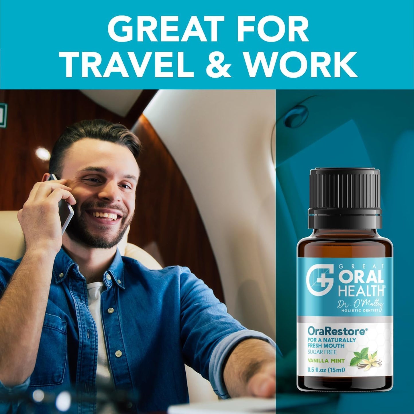 OraRestore Bad Breath Treatment for Adults – Dentist Formulated Mouthwash (2-Pack)