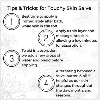 Ora's Amazing Herbal Touchy Skin Salve – Sensitive Skin Eczema Cream (4 oz)