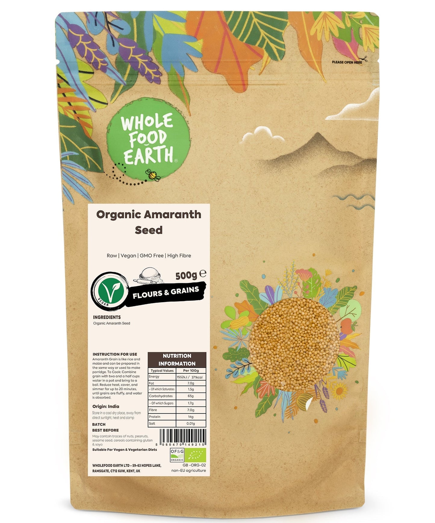 Organic Amaranth Seed