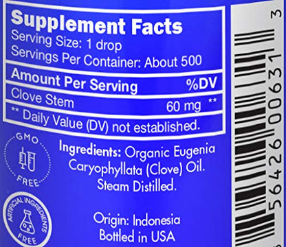 Organic Clove Oil – Food Grade for Teeth & Gums (1 OZ) | Zongle Therapeutics