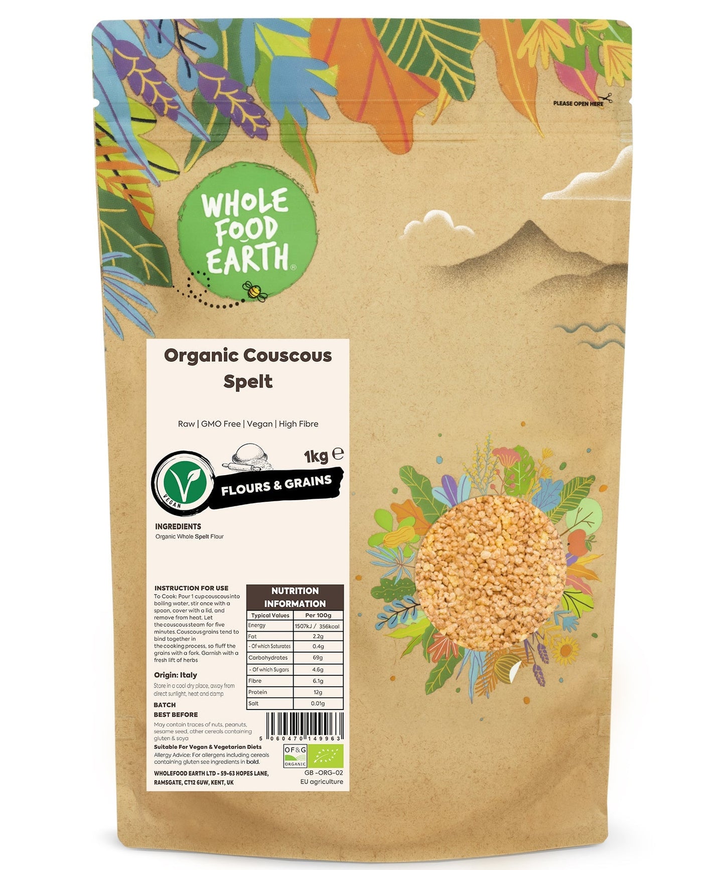 Organic Couscous Spelt