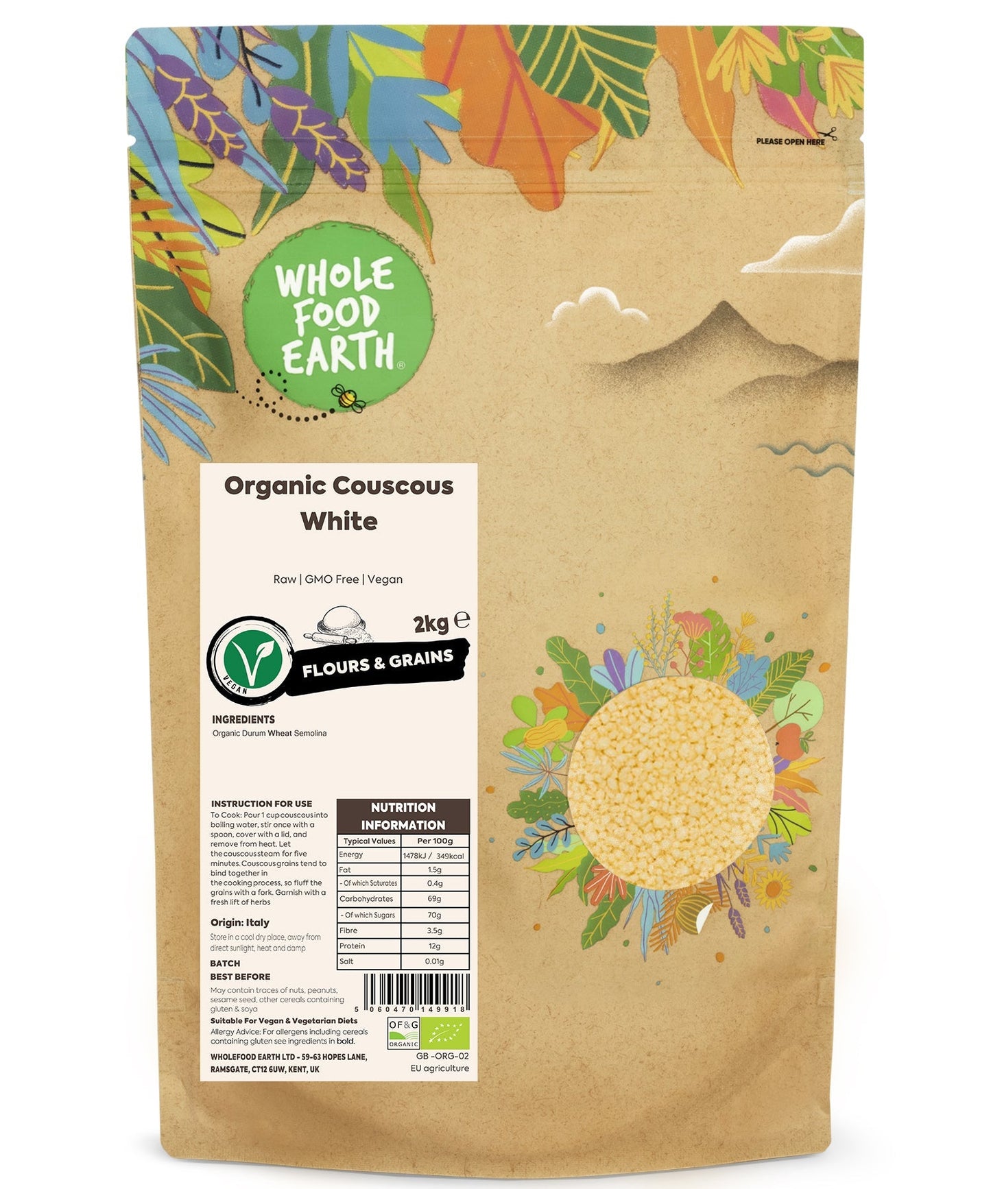 Organic Couscous White