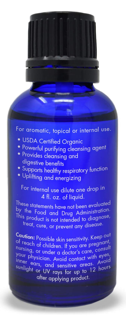 Organic Lemon Essential Oil – 100% Pure, Food Grade, 1 oz | Zongle Therapeutics
