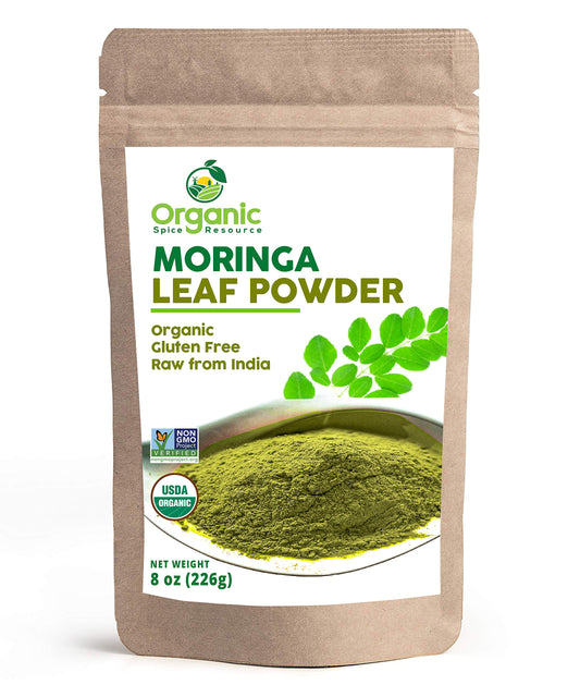 Moringa Biologica in Polvere - 226 g (8 oz) | Biologico USDA, Non OGM | SHOPOSR