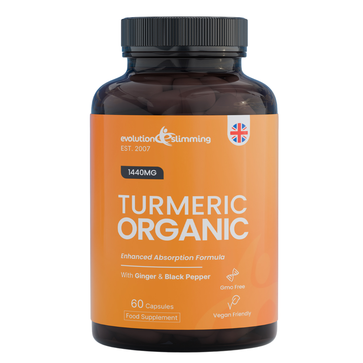 Organic Turmeric 1440mg Capsules | Joint Mobility & Wellness Support