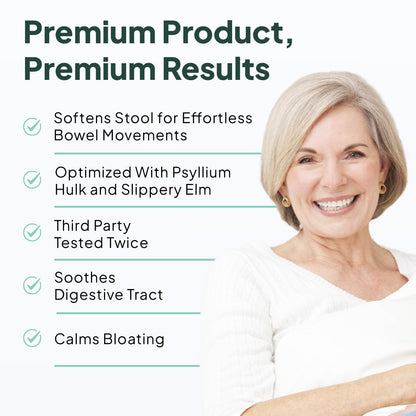 Organics Ocean Better Fiber - Daily Fiber Supplement for Gentle, Regular Bowel Movements (3 Bottles)