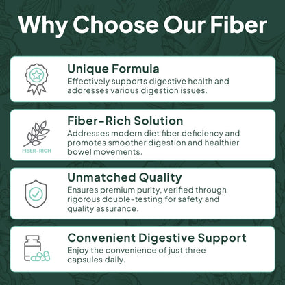 Organics Ocean Better Fiber - Daily Fiber Supplement for Gentle, Regular Bowel Movements (3 Bottles)