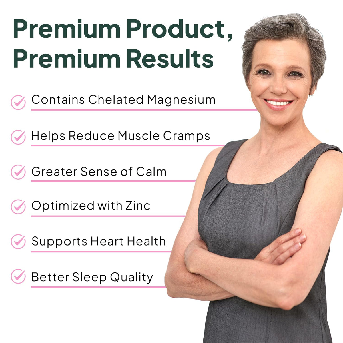 Organics Ocean Pure Magnesium Glycinate with Zinc – Maximum Strength Chelated Magnesium for Sleep & Muscle Support (6 Bottles)
