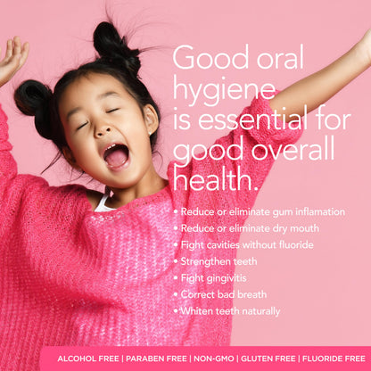 ORL Kids Natural & Organic Mouthwash – Fluoride & Alcohol Free | Clean, Whiten & Strengthen Enamel