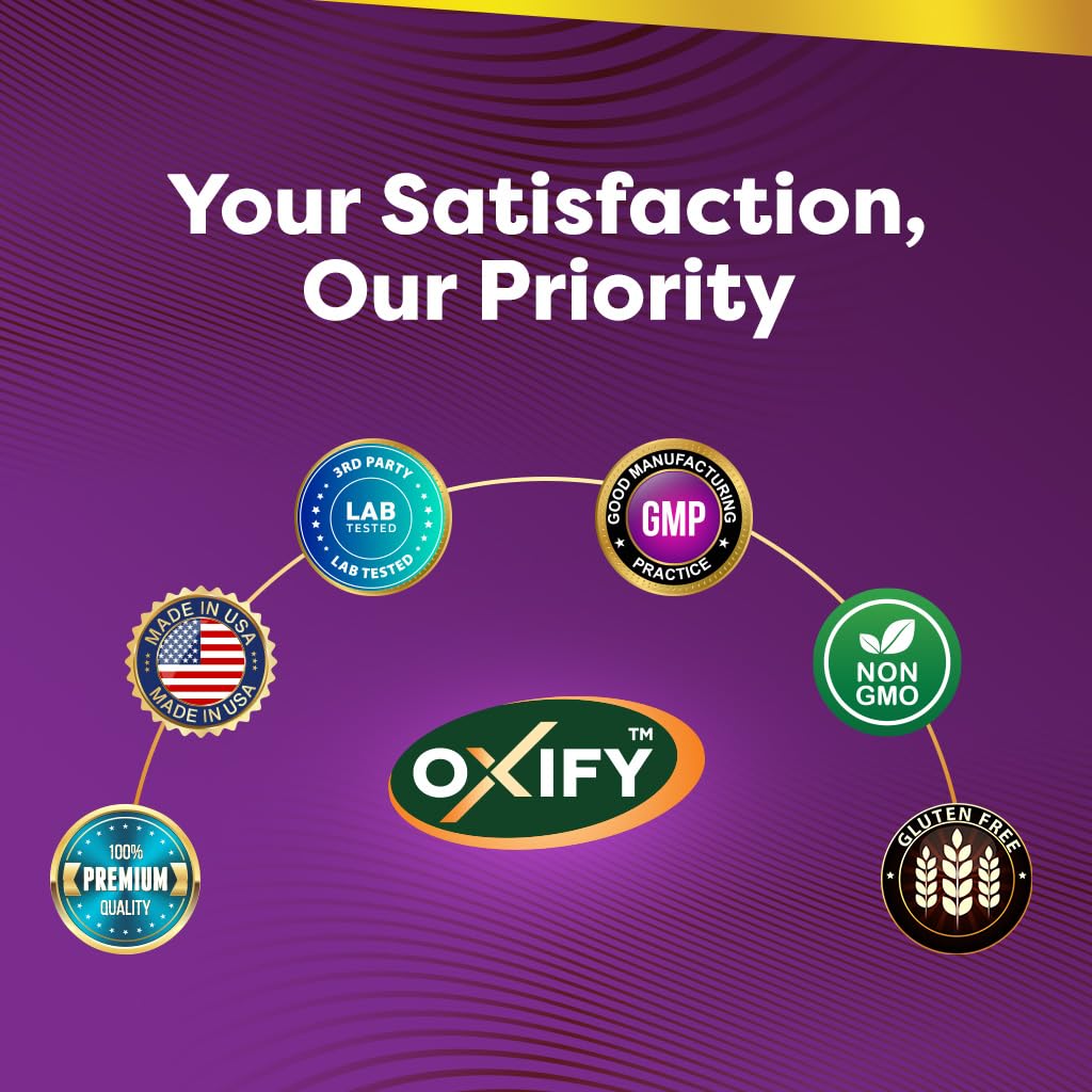 Oxify 5-HTP 50 mg | 120 Capsules | Gluten-Free & Non-GMO | Made in USA