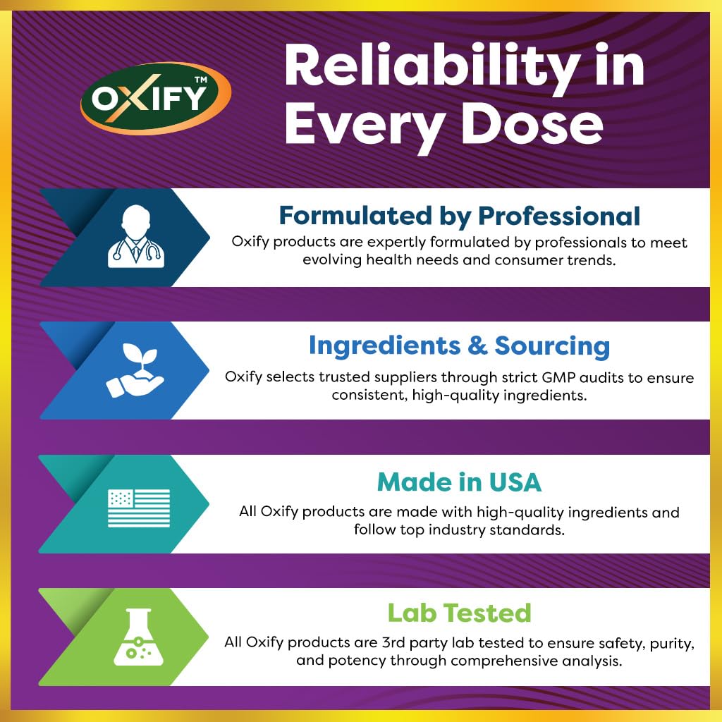 Oxify Devils Claw 1020 mg Per Serving | 180 Capsules | Gluten-Free, Non-GMO | Supplement Made in USA