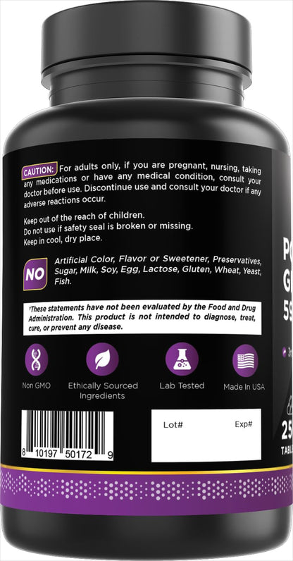 Oxify Potassium Gluconate 595 mg - 250 Tablets | Gluten-Free, Non-GMO | USA Made