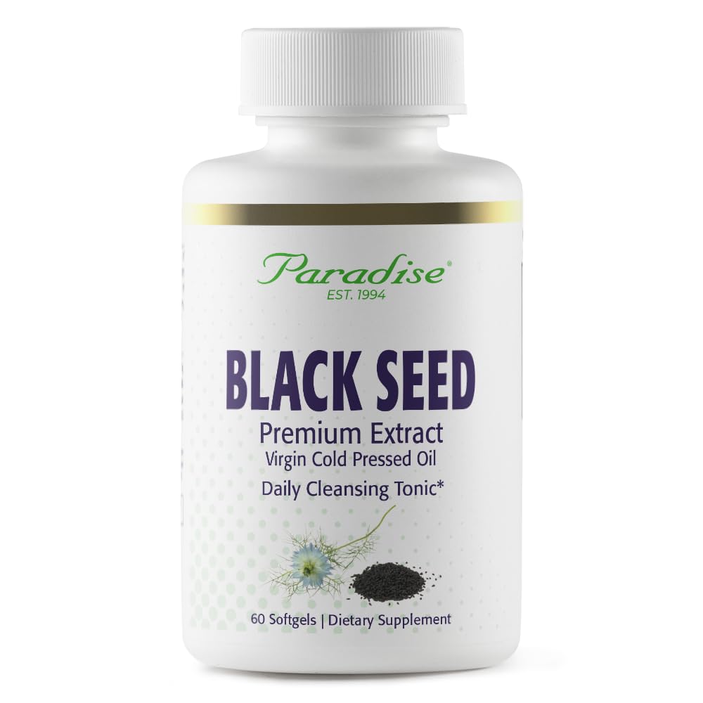 Paradise Black Seed Oil Softgels – Immune Support, Antioxidants, Vegan