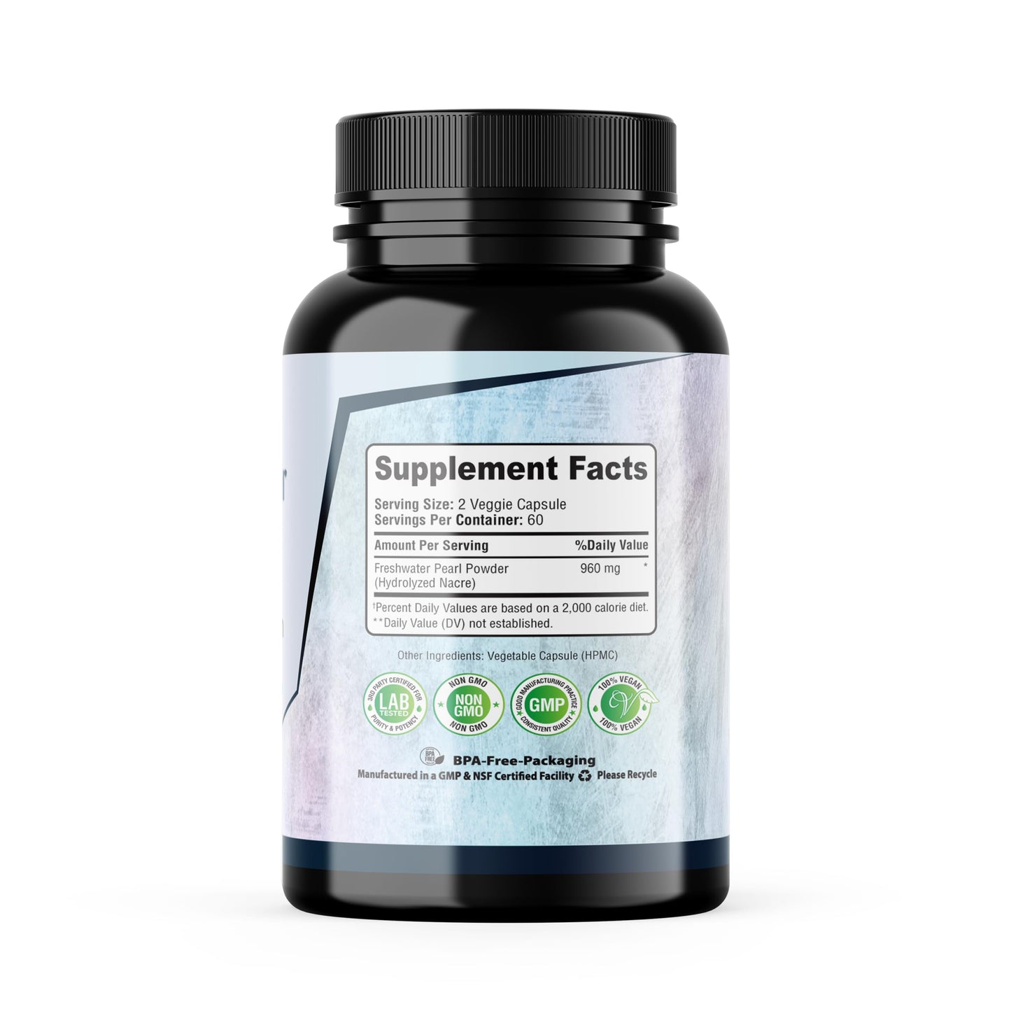 Pearl Powder Capsules – Natural Beauty Support, Vegan & Non-GMO (120 Count)