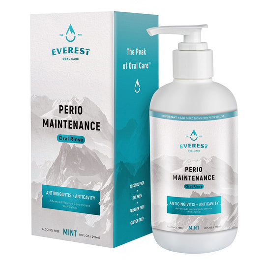 غسول فم خالٍ من الكحول لصيانة اللثة – غسول فلوريد القصدير | Everest Oral Care