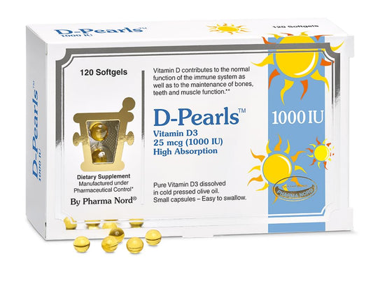 Pharma Nord D-Pearls Vitamina D3 25 mcg (1000 UI) – 120 Softgel