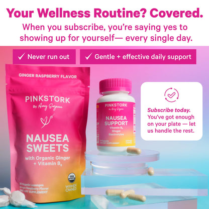 Pink Stork Vitamin B6, Ginger & Electrolyte Capsule – GLP1 Support & Gentle Digestive Balance