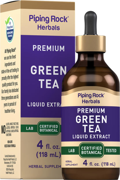 Piping Rock Green Tea Extract Liquid 4 oz – Premium Herbal Supplement