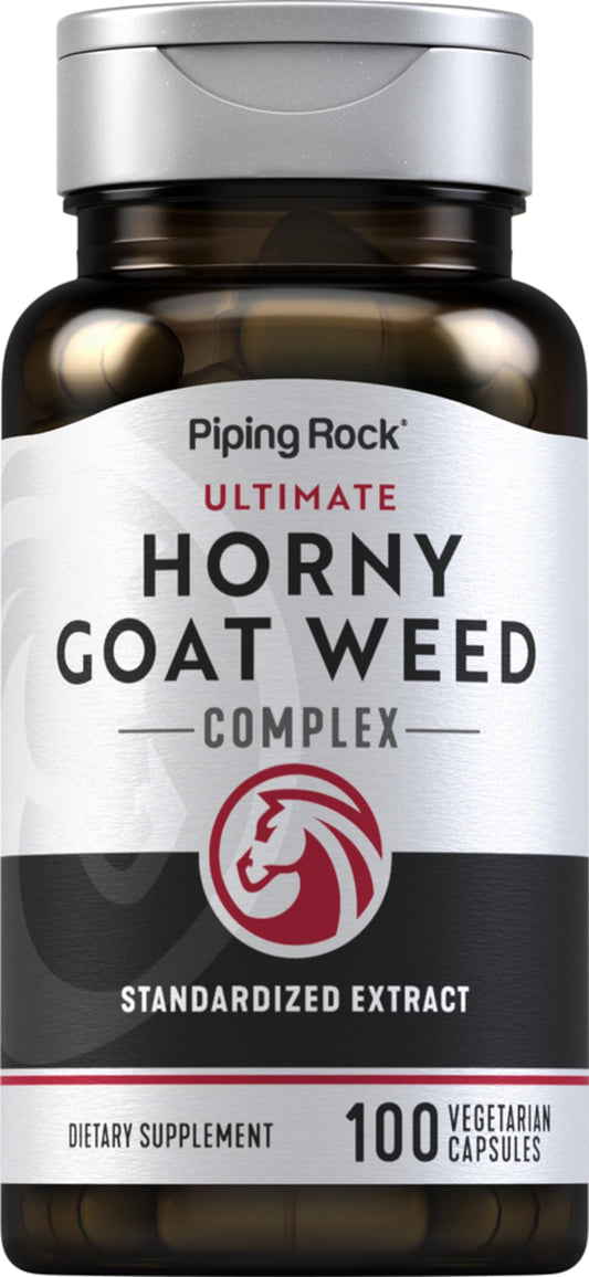 Piping Rock Horny Goat Weed per uomo – 100 capsule | Complesso Definitivo