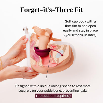 Pixie Menstrual Disc – 12-Hour Comfort, 100% Medical-Grade Silicone (Medium)
