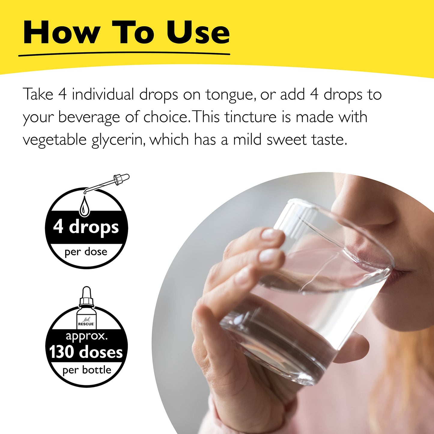 RESCUE Bach Remedy Dropper 20mL - Natural Stress Relief, Homeopathic Flower Essence, Vegan, Gluten & Sugar-Free, Non-Alcohol Formula