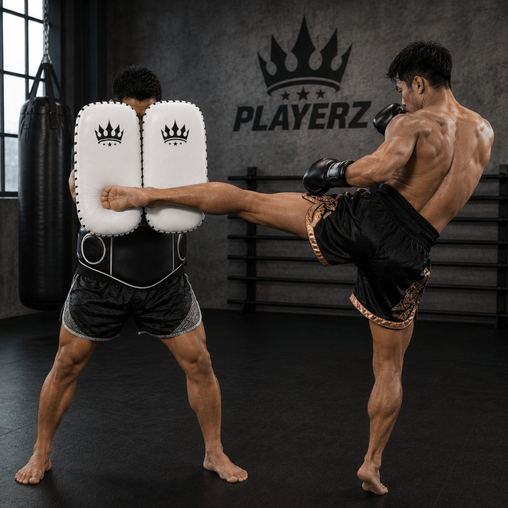 Playerz CoachTech Kick Pads - White