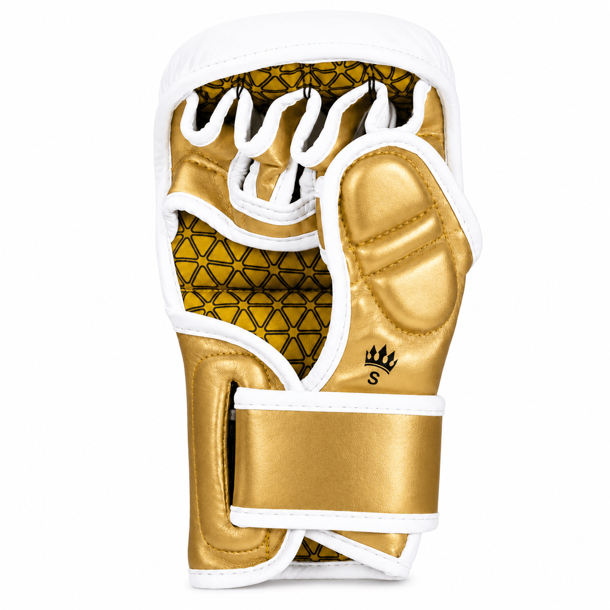 Playerz Power MMA Sparring Gloves - White/Gold