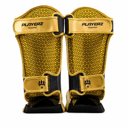 Playerz Power Shin Guards - Black/Gold