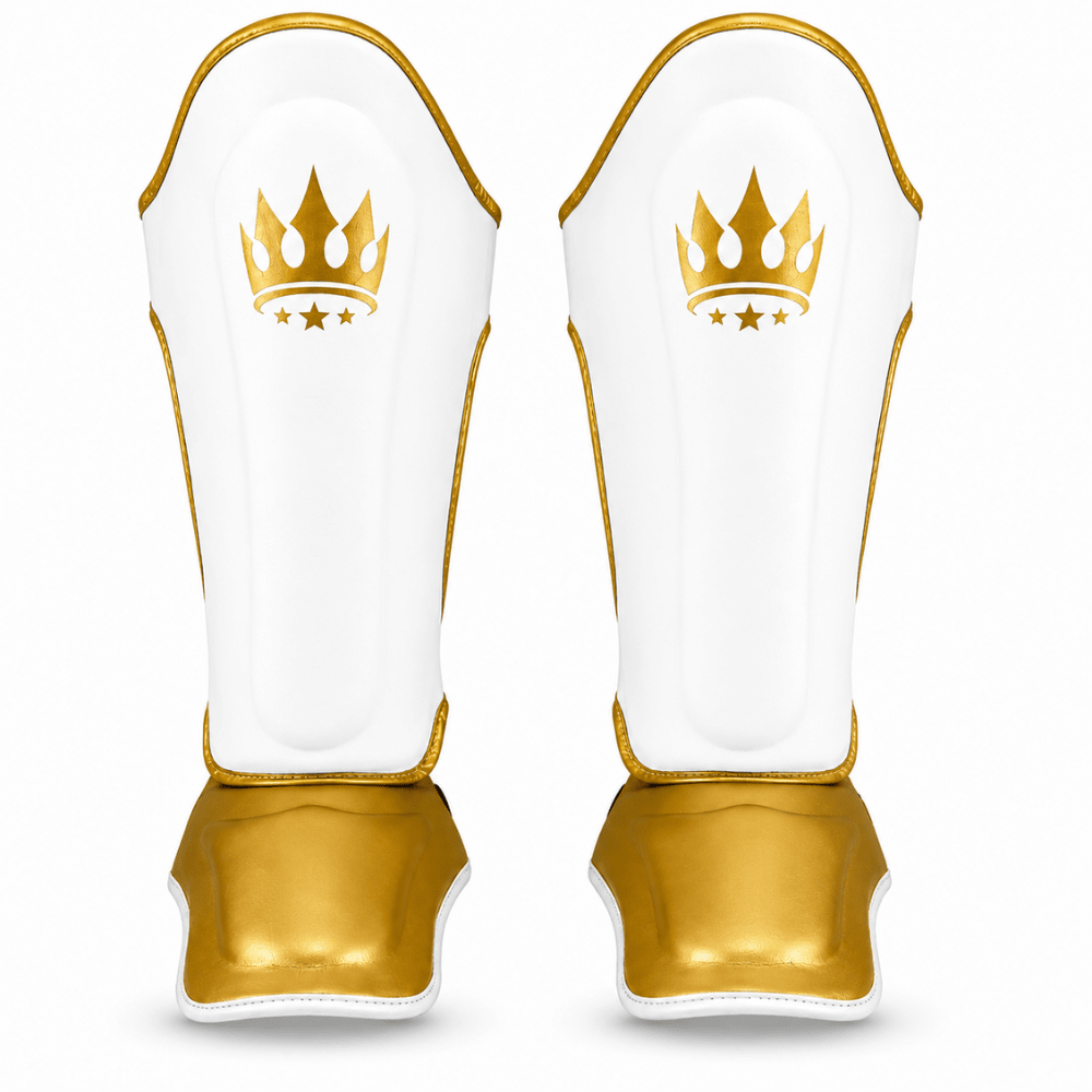 Playerz Power Shin Guards - White/Gold