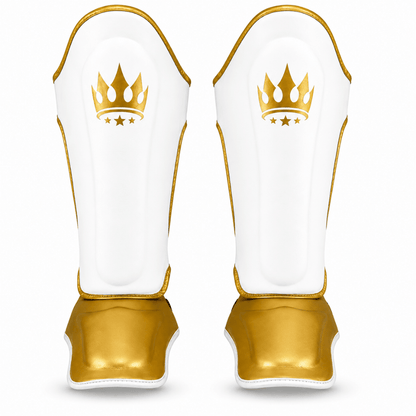 Playerz Power Shin Guards - White/Gold