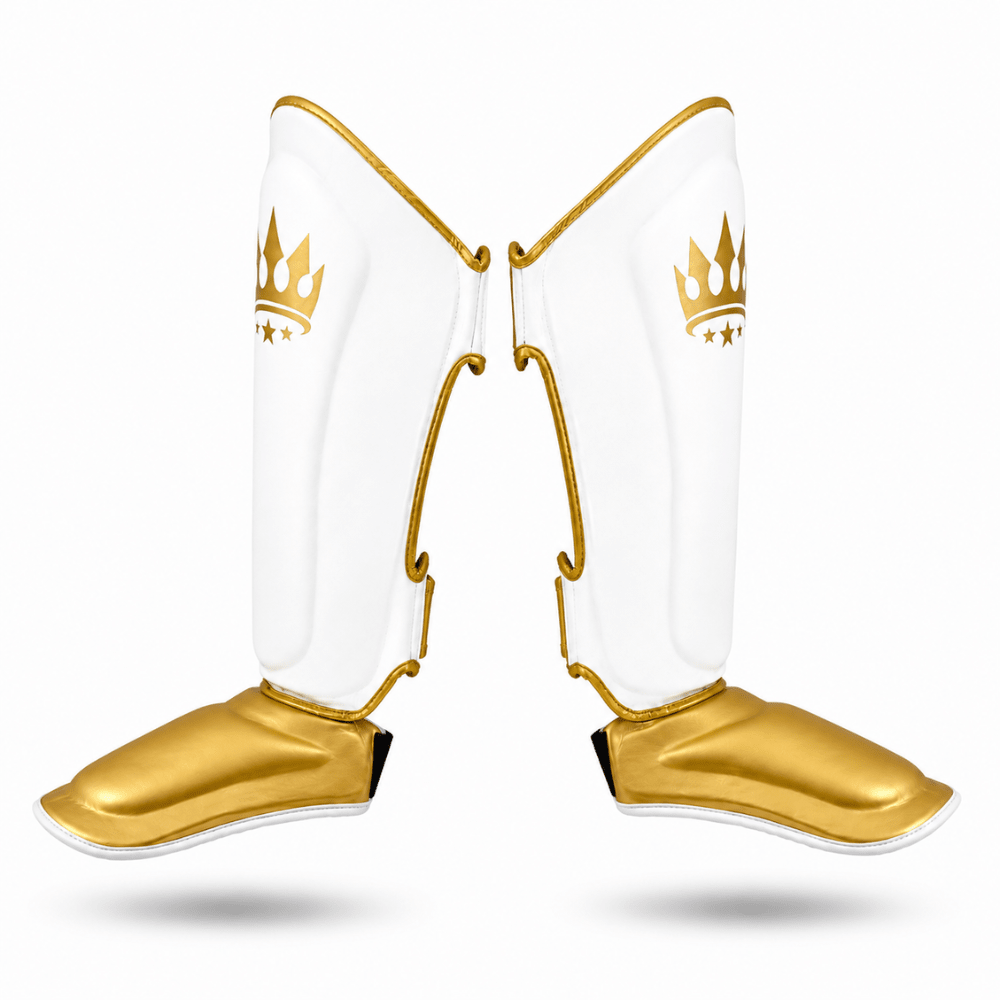 Playerz Power Shin Guards - White/Gold