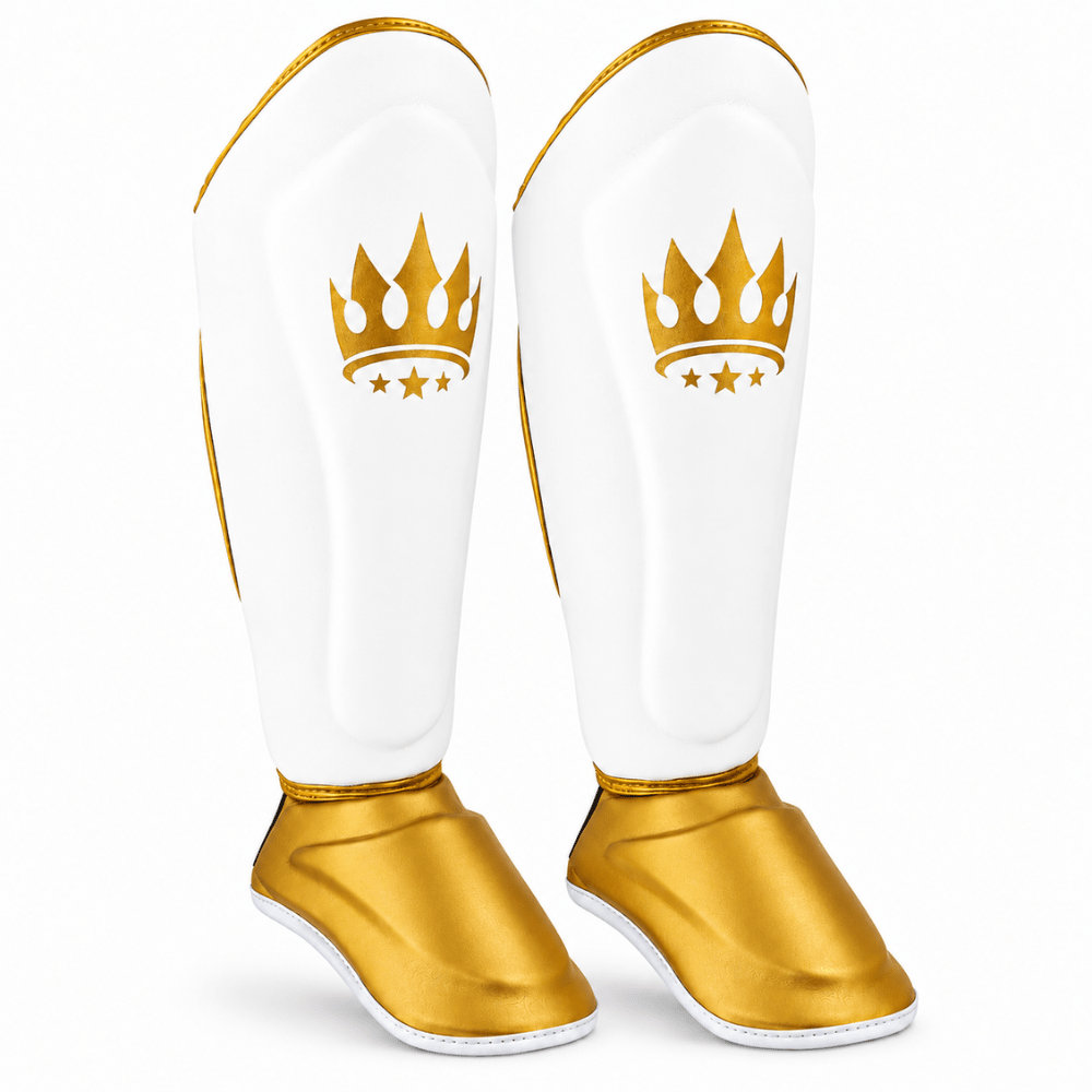 Playerz Power Shin Guards - White/Gold