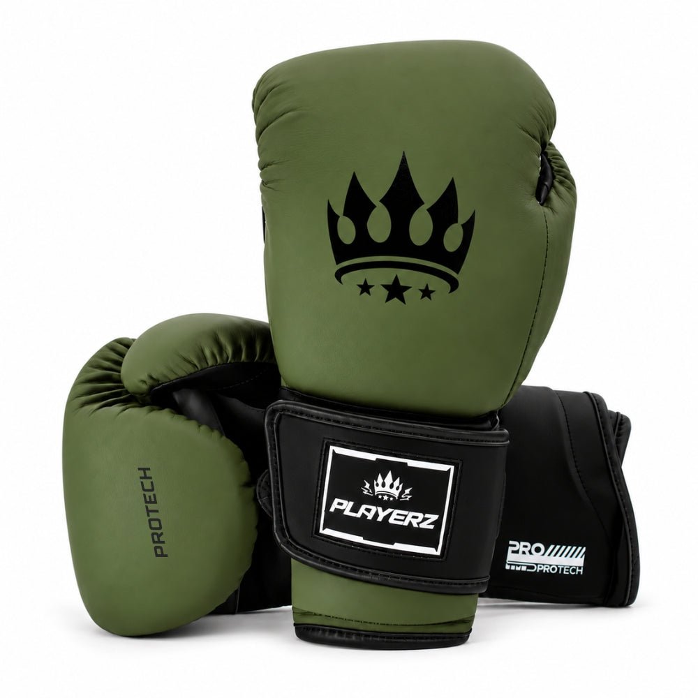 Playerz ProTech Boxing Gloves - Khaki