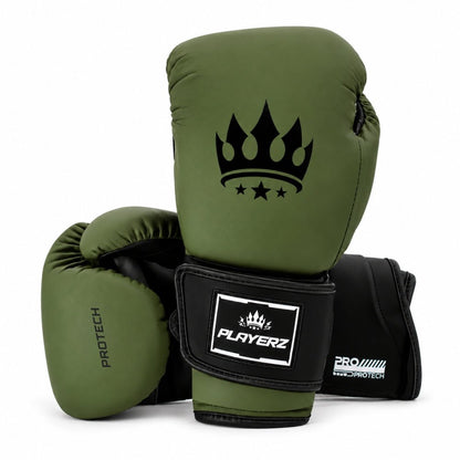 Playerz ProTech Boxing Gloves - Khaki