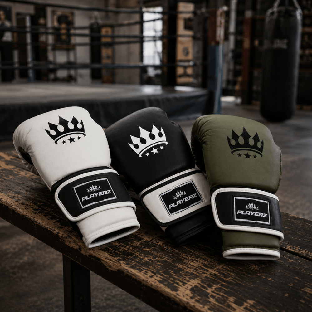 Playerz ProTech Boxing Gloves - White