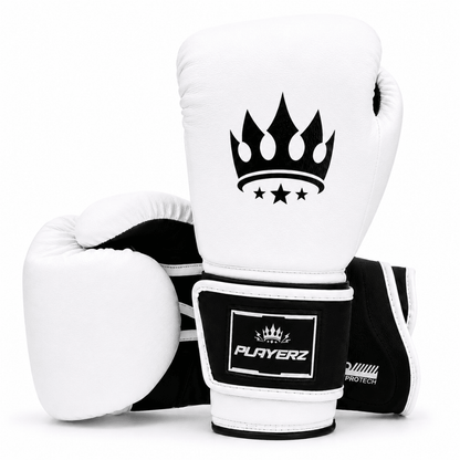 Playerz ProTech Boxing Gloves - White