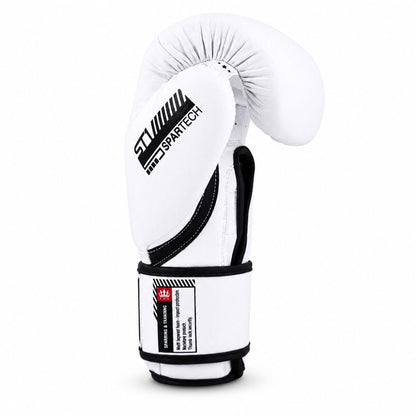 Playerz SparTech Boxing Gloves - White/Black