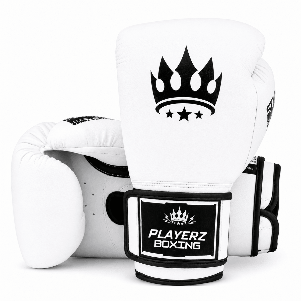 Playerz SparTech Boxing Gloves - White/Black